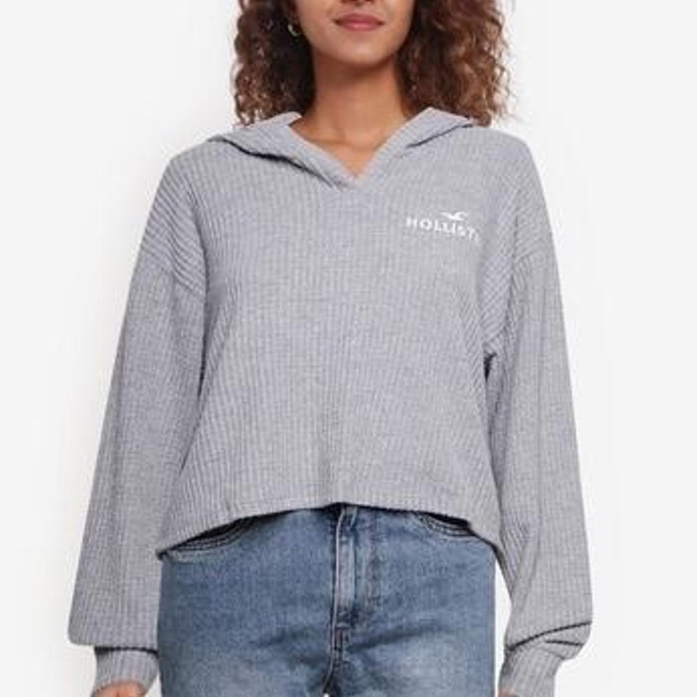Hollister Cropped oversized hoodie